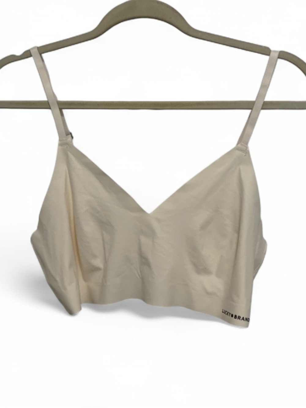 Lucky Brand Seamless Unlined Ivory Bralette